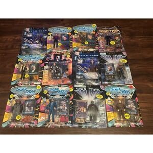 Star Trek Next Generation Vintage Playmates Action Figures Lot of 12